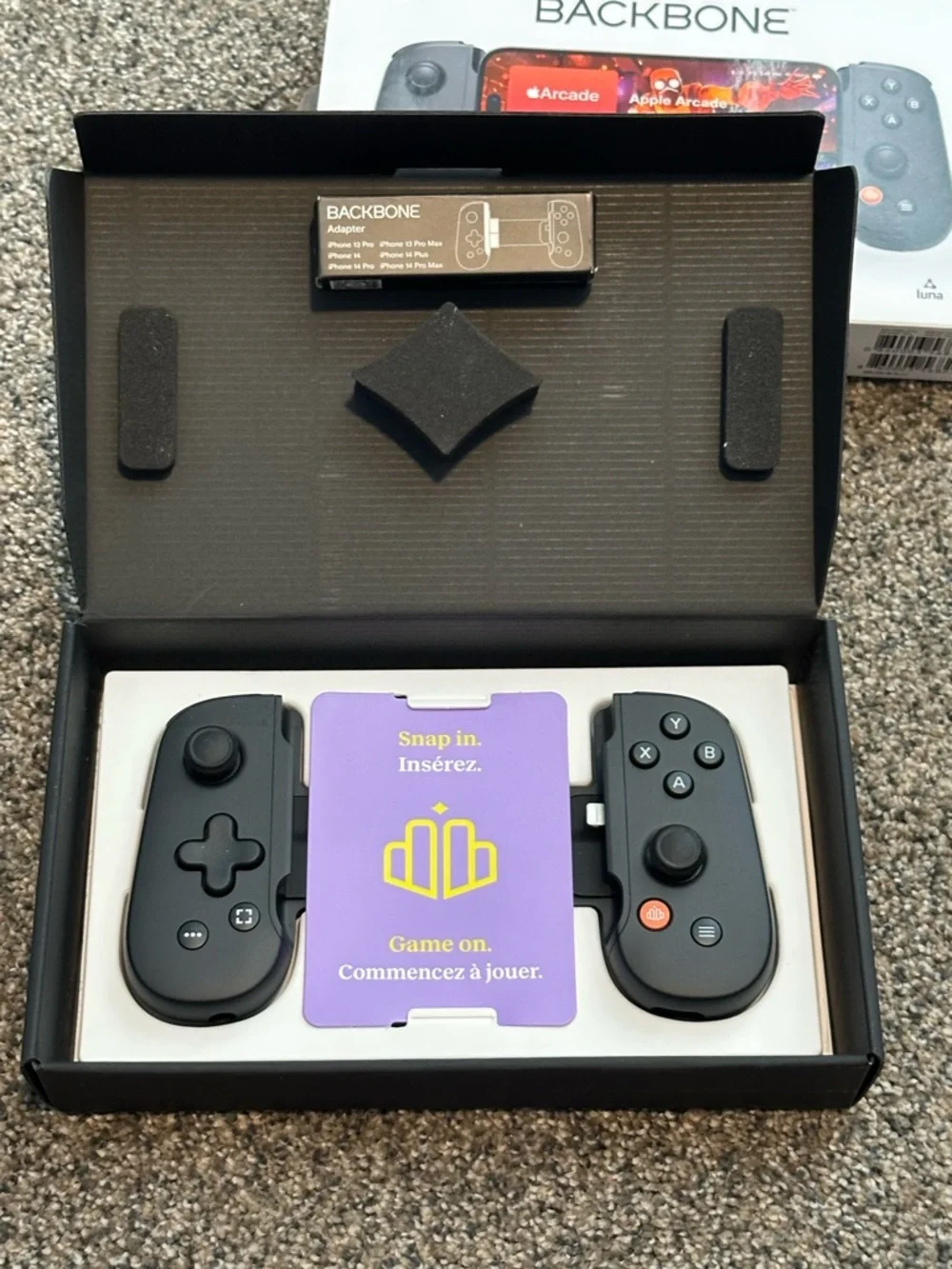 Backbone One Lightning Mobile Gaming Controller for iPhone Black NIB